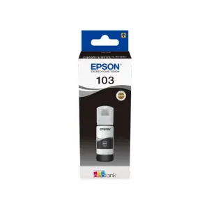 Epson 103 Ink Bottles (Black, Cyan, Magenta, Yellow) - Original Ink for EcoTank L3150, L3050, L3250, L3210, L3110 & More