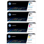 HP 205A Original LaserJet Toner Cartridges - Black/Cyan/Magenta/Yellow - for HP Color LaserJet Pro MFP M180/M181 Series Printers