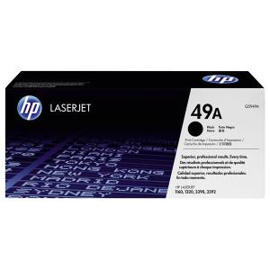 HP 49A (Q5949A) Original LaserJet Toner Cartridge - Black - 2,500 Page Yield - For HP LaserJet 1160, 1320, 3390, 3392 Series