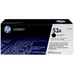 HP 53A (Q7553A) Original LaserJet Toner Cartridge - Black - 3,000 Page Yield - For HP LaserJet P2014, P2015, M2727 Series