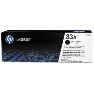 HP 83A (CF283A) Original LaserJet Toner Cartridge - Black - 1,500 Page Yield - for HP LaserJet Pro M125, M127, M201, M225 Series