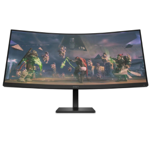 HP OMEN 34" WQHD 165Hz Curved Gaming Monitor, 1ms, AMD FreeSync, HDR, Eye Ease