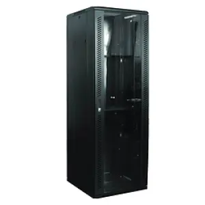 Giganet 42U GN-002-6042 Server Rack - Glass Door, 600x1000mm, 4 Fans, 3 Shelves