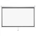 Light Wave LW MPS 240M Manual Projector Screen - 240x240cm (94"x94") - Matte White - Ideal for Home & Office