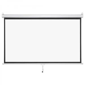 Light Wave LW MPS 240M Manual Projector Screen - 240x240cm (94"x94") - Matte White - Ideal for Home & Office