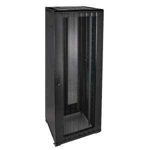 GN-001-6242 42U Rack Enclosure Mesh Door 4 Fans 3 Shelves 2U Blanking Panel 1U Brush Panel 10-Way Power Distribution unit (PDU)